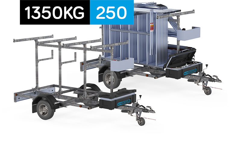 SCAFFOLD TRANSPORTER 1350KG/2.50 - PRZYCZEPA NIEZAMYKANA