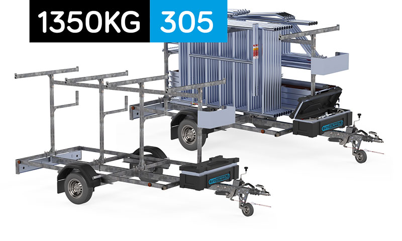 SCAFFOLD TRANSPORTER 1350KG/3.05 - PRZYCZEPA NIEZAMYKANA